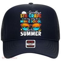 Goodbye 5th Grade Graduation To Middle School Hello Summer Hat thumb 0