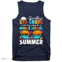 Goodbye 5th Grade Graduation To Middle School Hello Summer Tank Top thumb 0