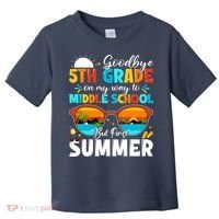 Goodbye 5th Grade Graduation To Middle School Hello Summer Toddler T-Shirt thumb 0
