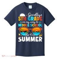 Goodbye 5th Grade Graduation To Middle School Hello Summer Kids T-Shirt thumb 0