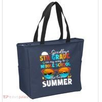 Goodbye 5th Grade Graduation To Middle School Hello Summer Tote Bag thumb 2