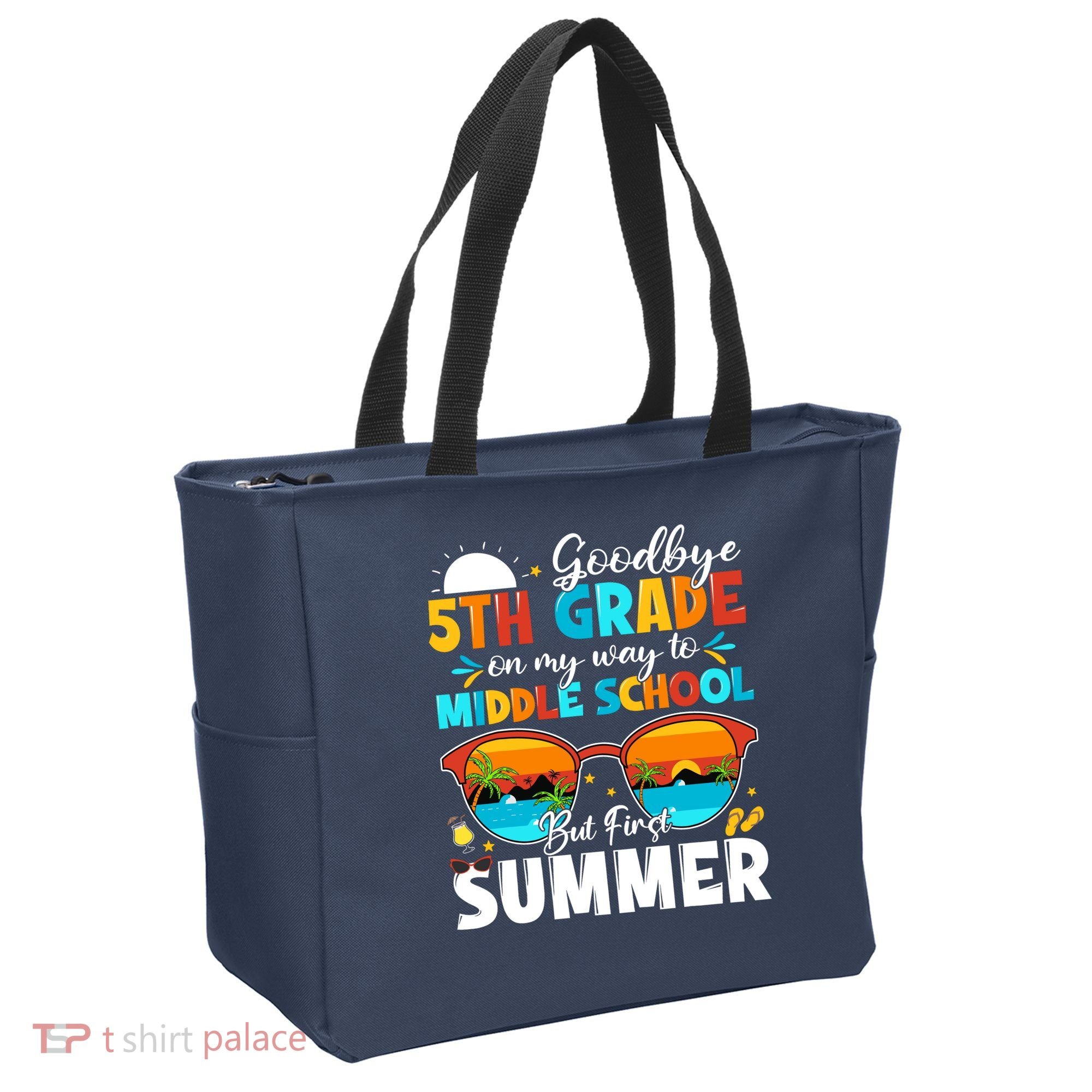 Goodbye 5th Grade Graduation To Middle School Hello Summer Tote Bag