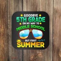 Goodbye 5th Grade Graduation To 6th Grade Hello Summer Coaster thumb 0