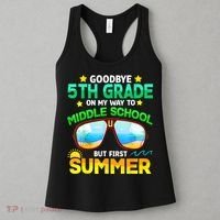 Goodbye 5th Grade Graduation To 6th Grade Hello Summer Women's Tank Top thumb 3