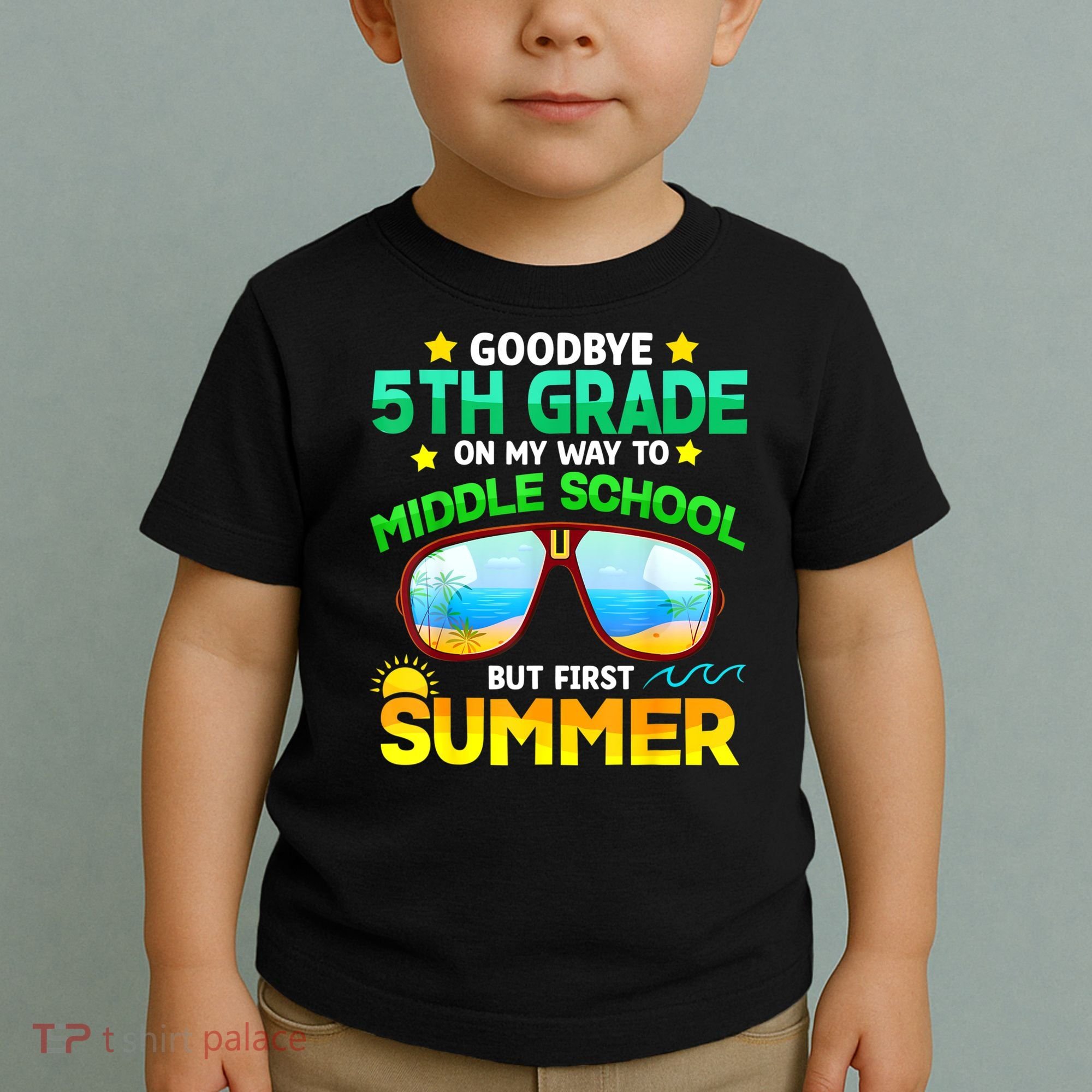 Goodbye 5th Grade Graduation To 6th Grade Hello Summer Toddler T-Shirt
