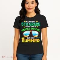 Goodbye 5th Grade Graduation To 6th Grade Hello Summer Women's T-Shirt thumb 4