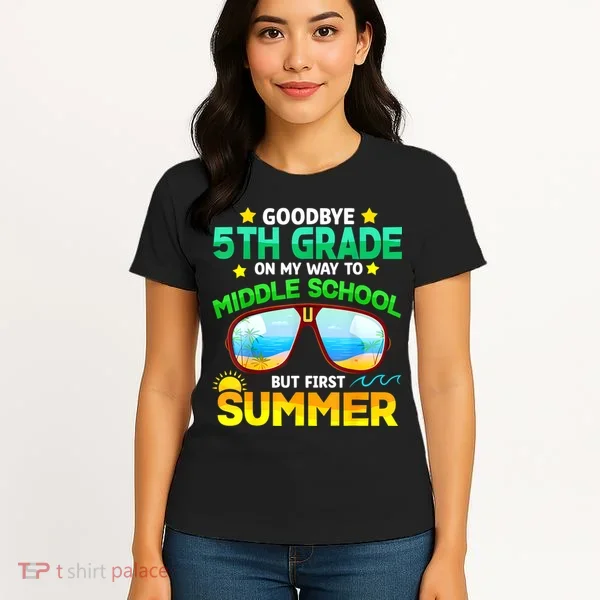 Goodbye 5th Grade Graduation To 6th Grade Hello Summer Women's T-Shirt