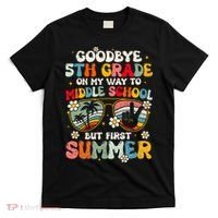 Goodbye 5th Grade Graduation To Middle school Hello Summer T-Shirt thumb 0