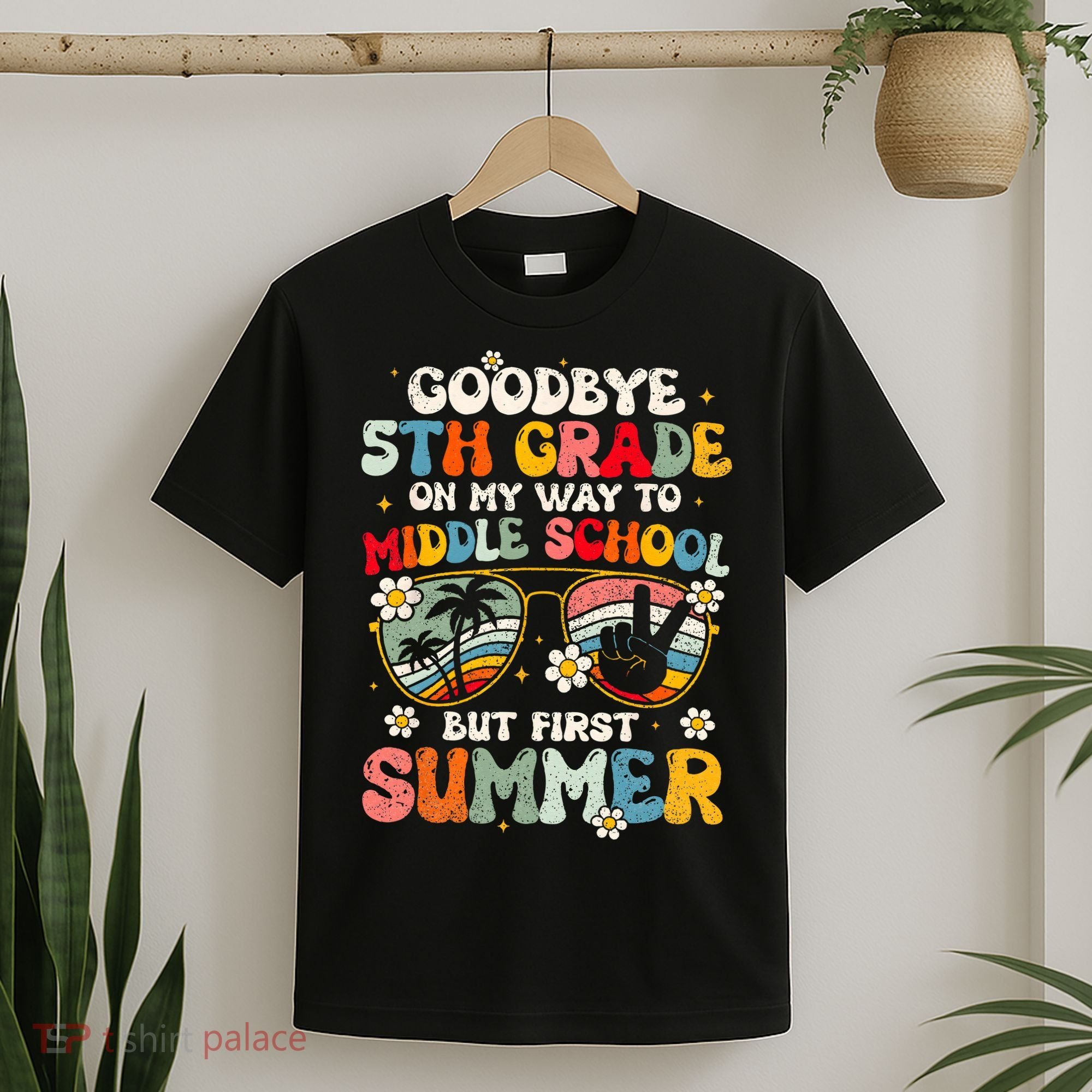 Goodbye 5th Grade Graduation To Middle school Hello Summer T-Shirt