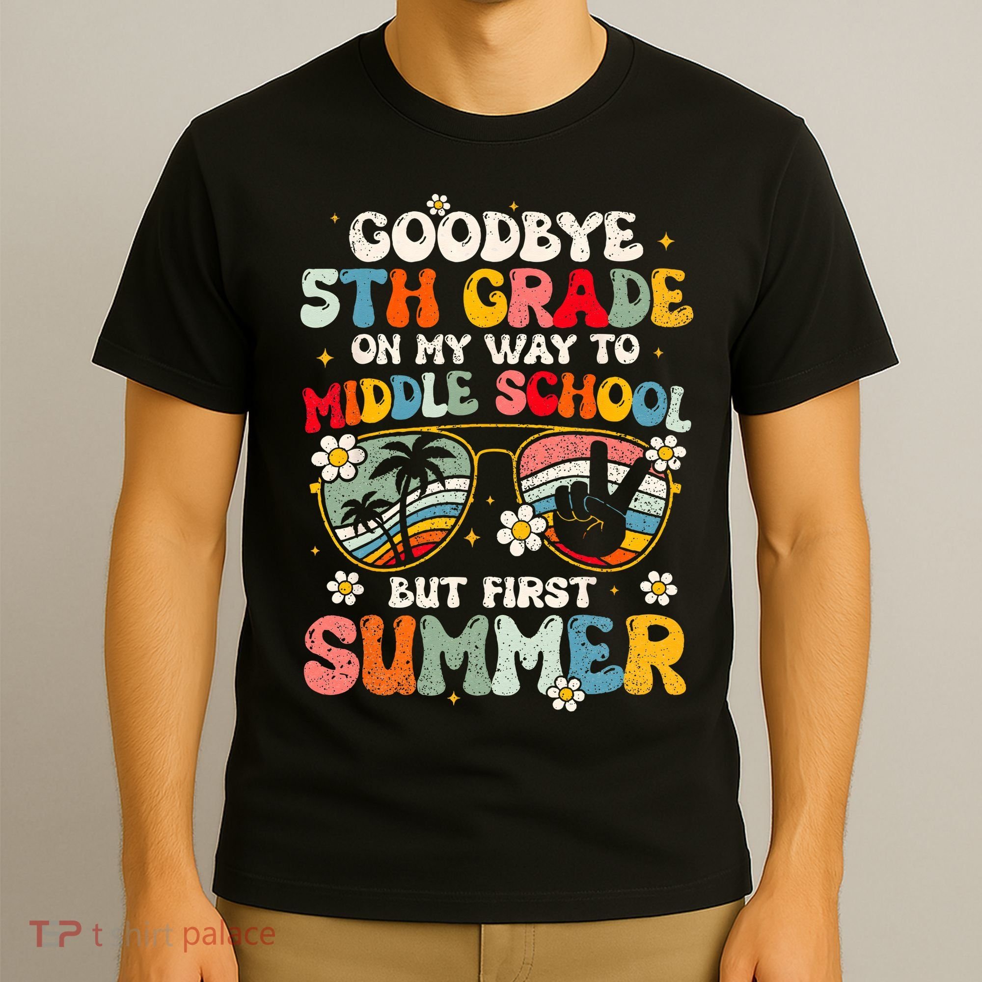 Goodbye 5th Grade Graduation To Middle school Hello Summer T-Shirt