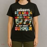 Goodbye 5th Grade Graduation To Middle school Hello Summer T-Shirt thumb 4
