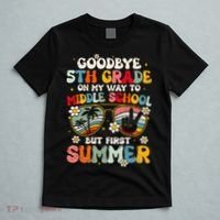 Goodbye 5th Grade Graduation To Middle school Hello Summer T-Shirt thumb 5