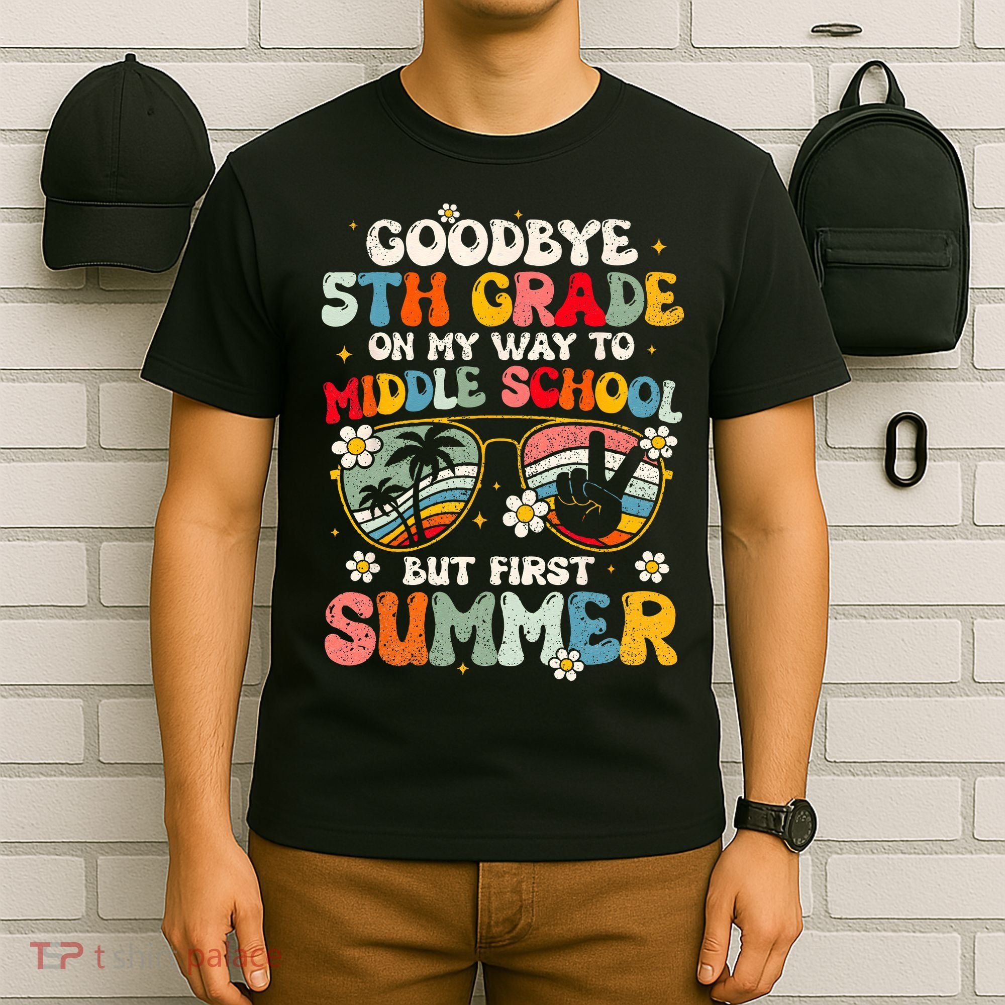 Goodbye 5th Grade Graduation To Middle school Hello Summer T-Shirt