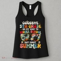 Goodbye 5th Grade Graduation To Middle school Hello Summer Women's Tank Top thumb 3