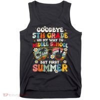 Goodbye 5th Grade Graduation To Middle school Hello Summer Tank Top thumb 0