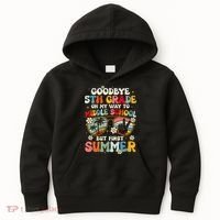 Goodbye 5th Grade Graduation To Middle school Hello Summer Kids Hoodie thumb 0