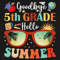 Goodbye 5th Grade Hello Summer Fifth Grade Student Teacher Ornament thumb 1