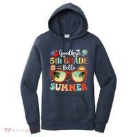 Goodbye 5th Grade Hello Summer Fifth Grade Student Teacher Women's Hoodie thumb 0