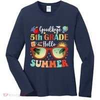 Goodbye 5th Grade Hello Summer Fifth Grade Student Teacher Women's Long Sleeve Shirt thumb 0