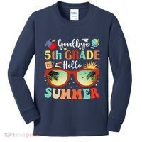 Goodbye 5th Grade Hello Summer Fifth Grade Student Teacher Kids Long Sleeve Shirt thumb 0