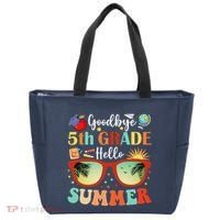 Goodbye 5th Grade Hello Summer Fifth Grade Student Teacher Tote Bag thumb 0
