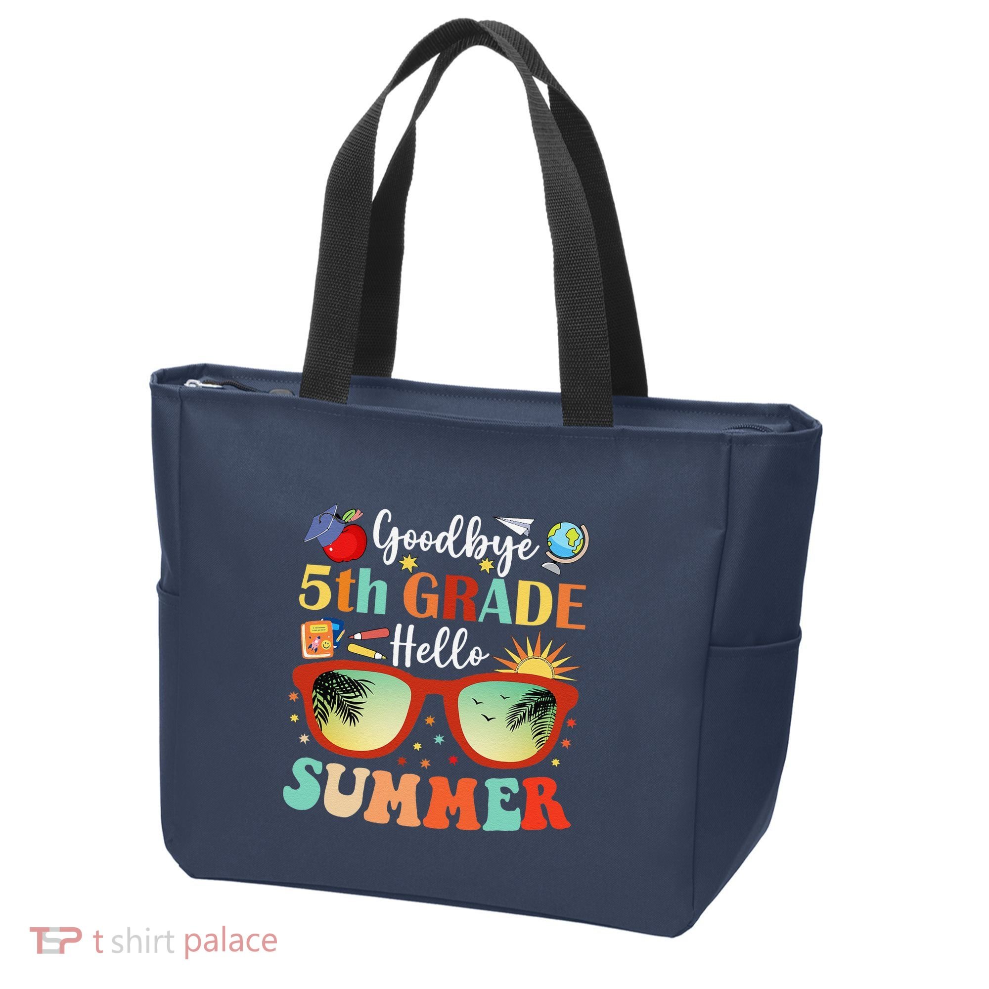 Goodbye 5th Grade Hello Summer Fifth Grade Student Teacher Tote Bag