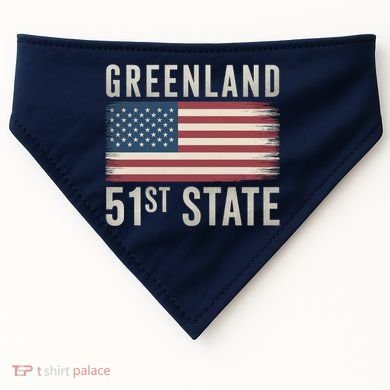 Greenland 51st State USA-Made Doggie Bandana
