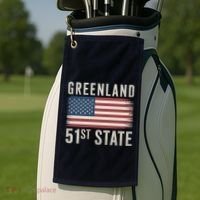 Greenland 51st State Golf Towel thumb 2