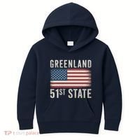 Greenland 51st State Kids Hoodie thumb 0