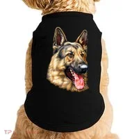 German Shepherd Face Doggie Tank thumb 0