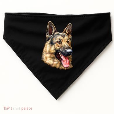 German Shepherd Face USA-Made Doggie Bandana