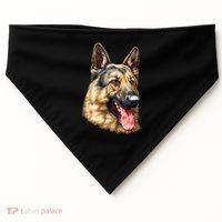 German Shepherd Face USA-Made Doggie Bandana thumb 0