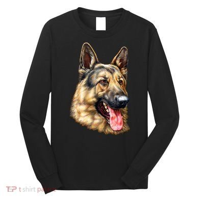 German Shepherd Face Long Sleeve Shirt