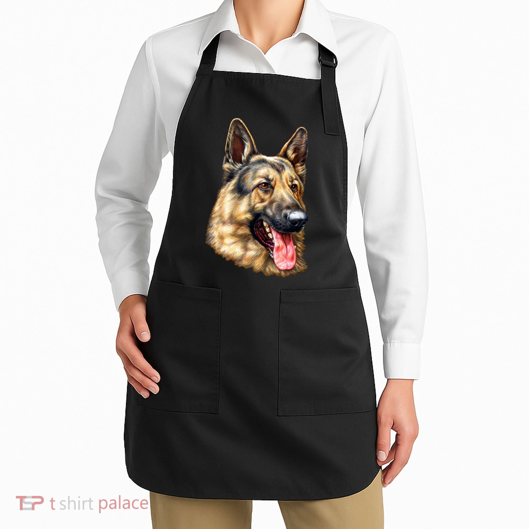 German Shepherd Face Apron