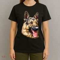 German Shepherd Face T-Shirt thumb 4