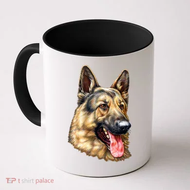 German Shepherd Face Coffee Mug