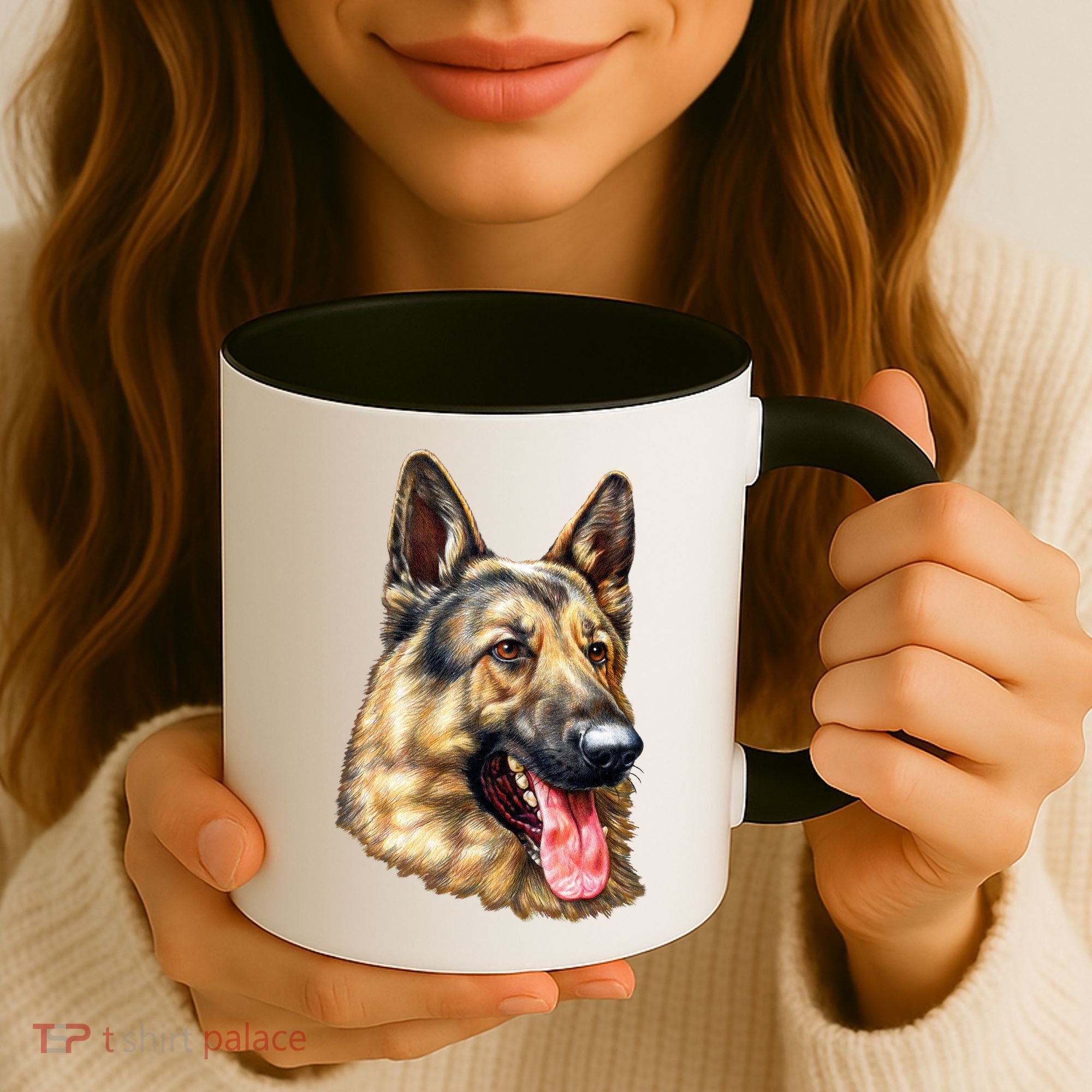 German Shepherd Face Coffee Mug