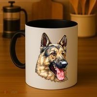 German Shepherd Face Coffee Mug thumb 4