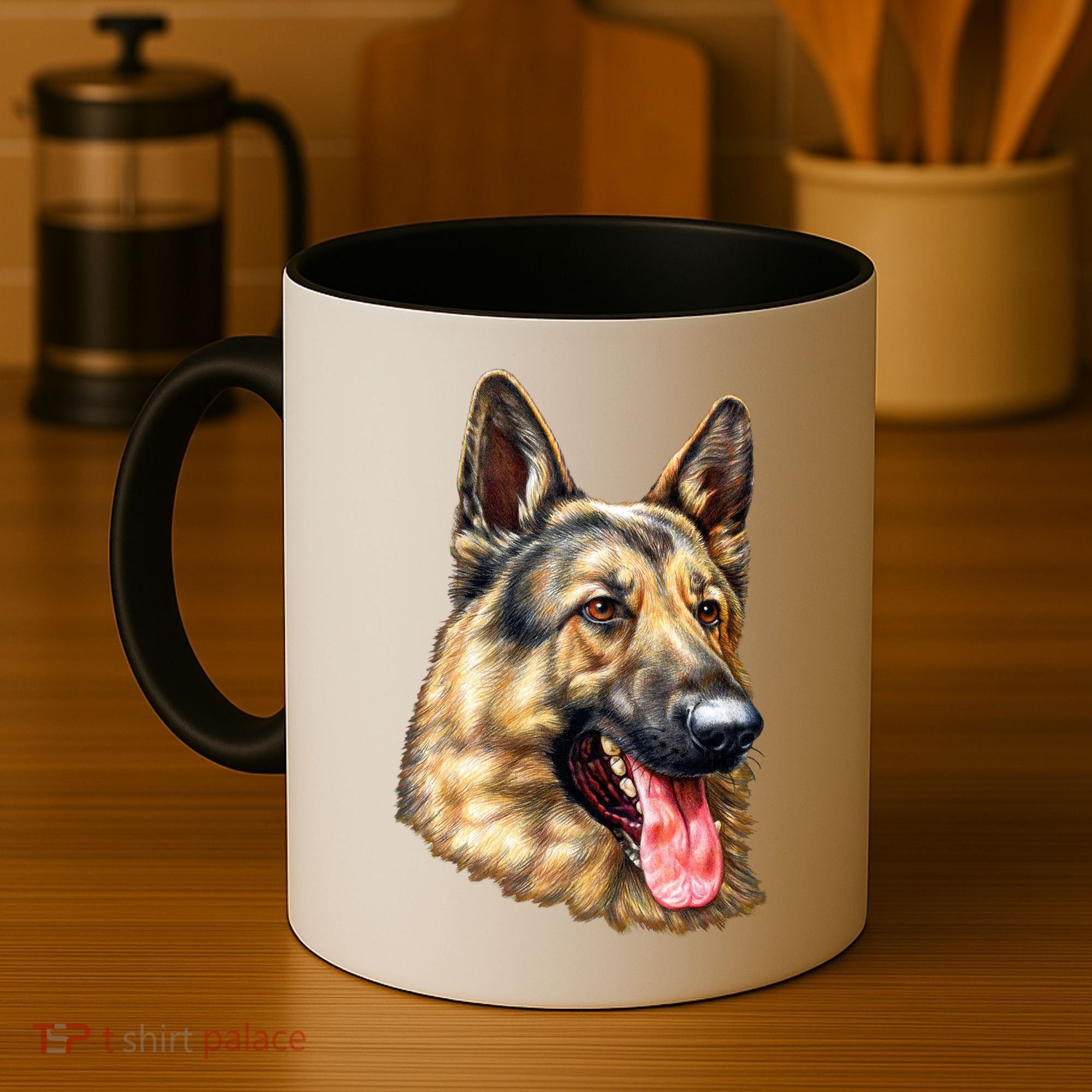 German Shepherd Face Coffee Mug