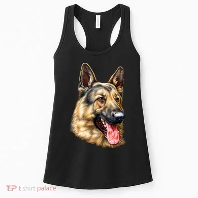 German Shepherd Face Women's Tank Top