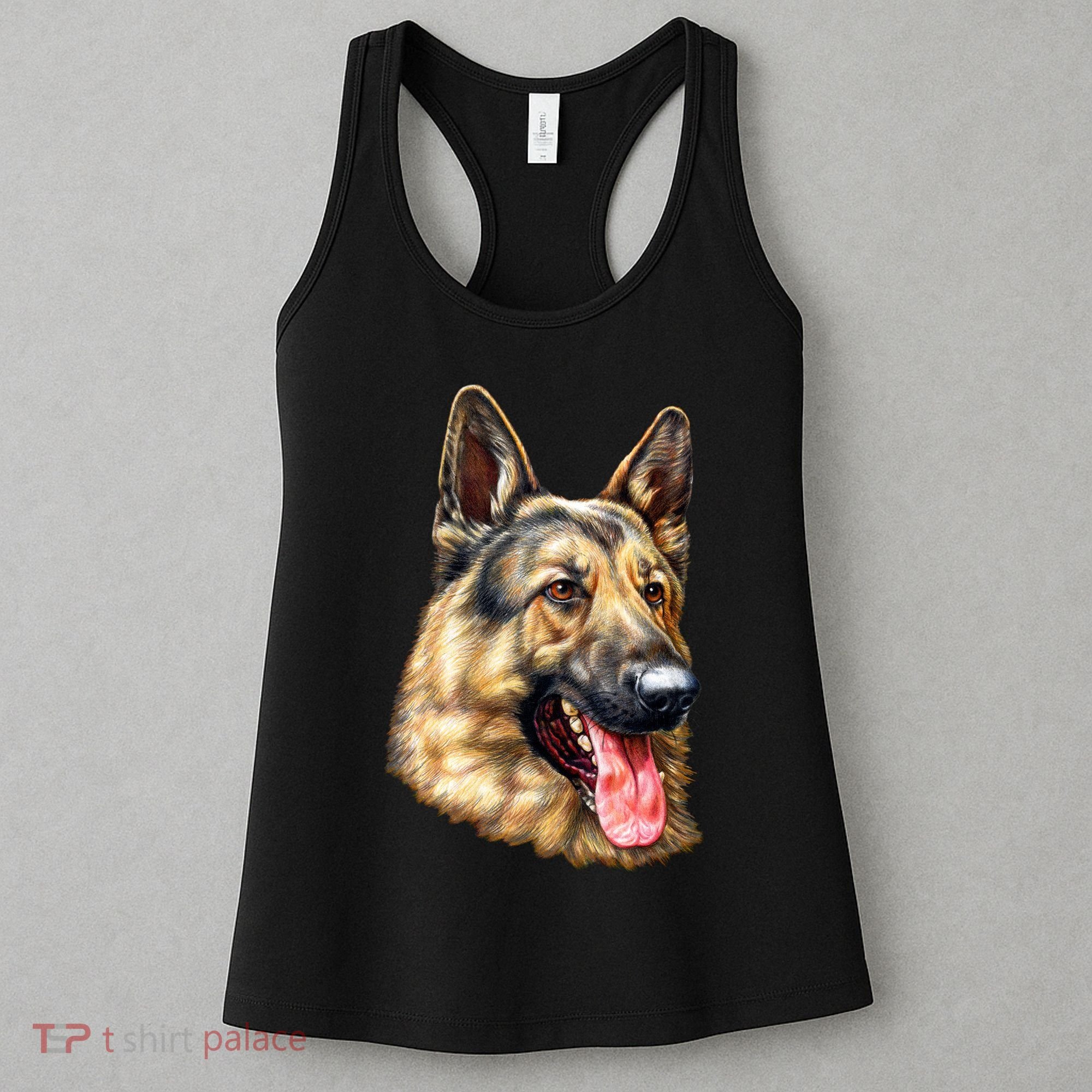 German Shepherd Face Women's Tank Top