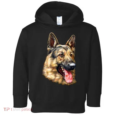 German Shepherd Face Toddler Hoodie