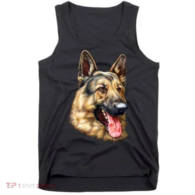 German Shepherd Face Tank Top