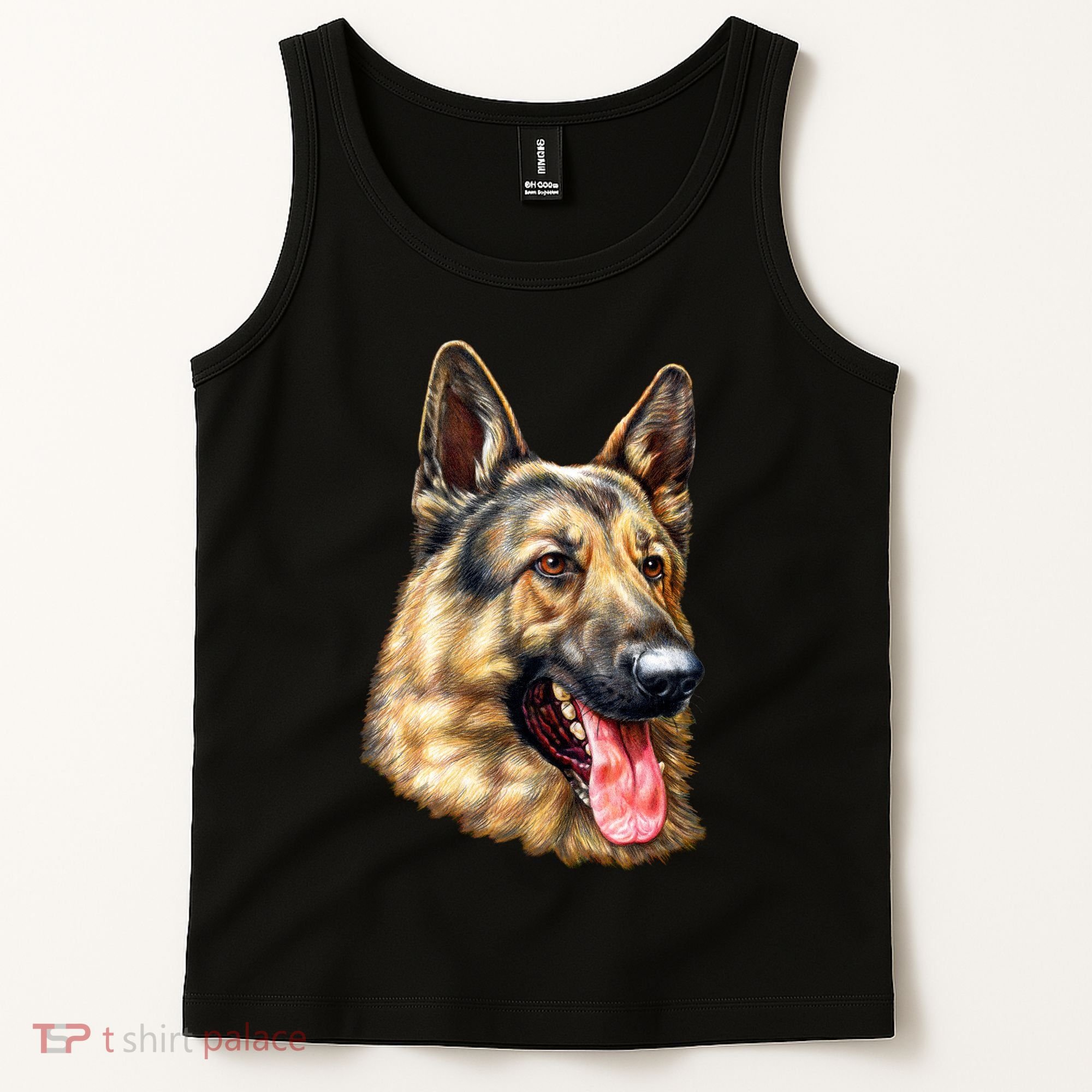 German Shepherd Face Tank Top