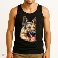 German Shepherd Face Tank Top thumb 3
