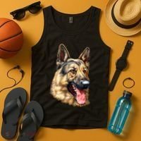 German Shepherd Face Tank Top thumb 4