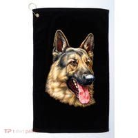 German Shepherd Face Golf Towel thumb 0