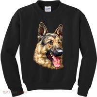 German Shepherd Face Kids Sweatshirt thumb 0
