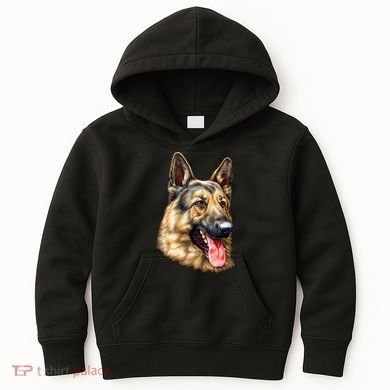German Shepherd Face Kids Hoodie
