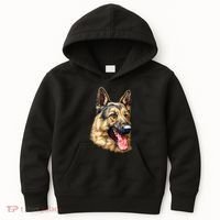 German Shepherd Face Kids Hoodie thumb 0